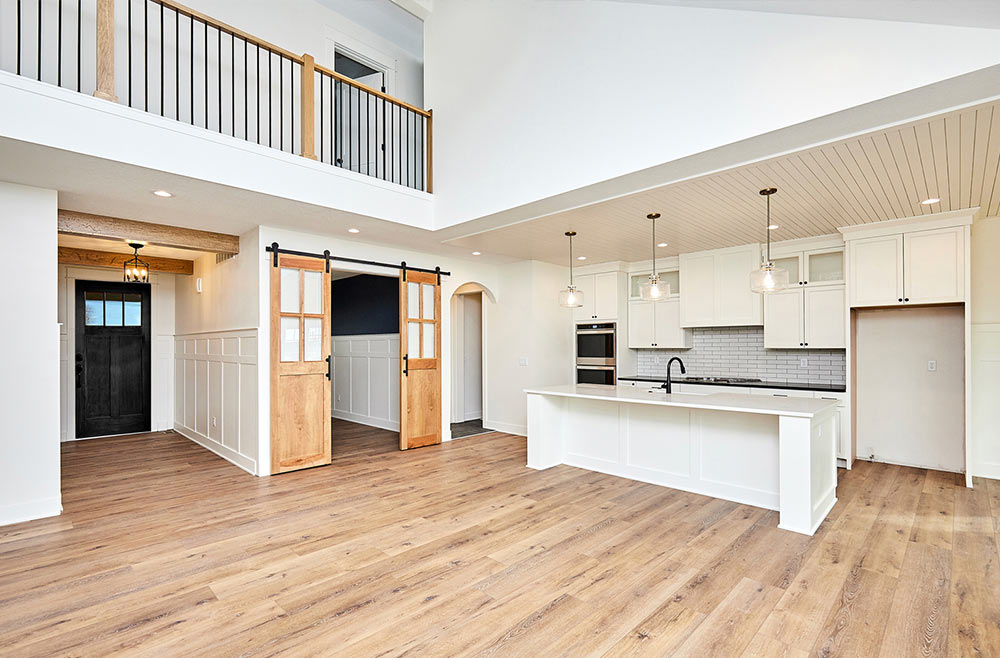des moines custom home interior kitchen